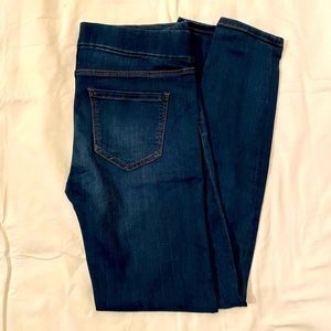 Liverpool cropped dark denim jeans